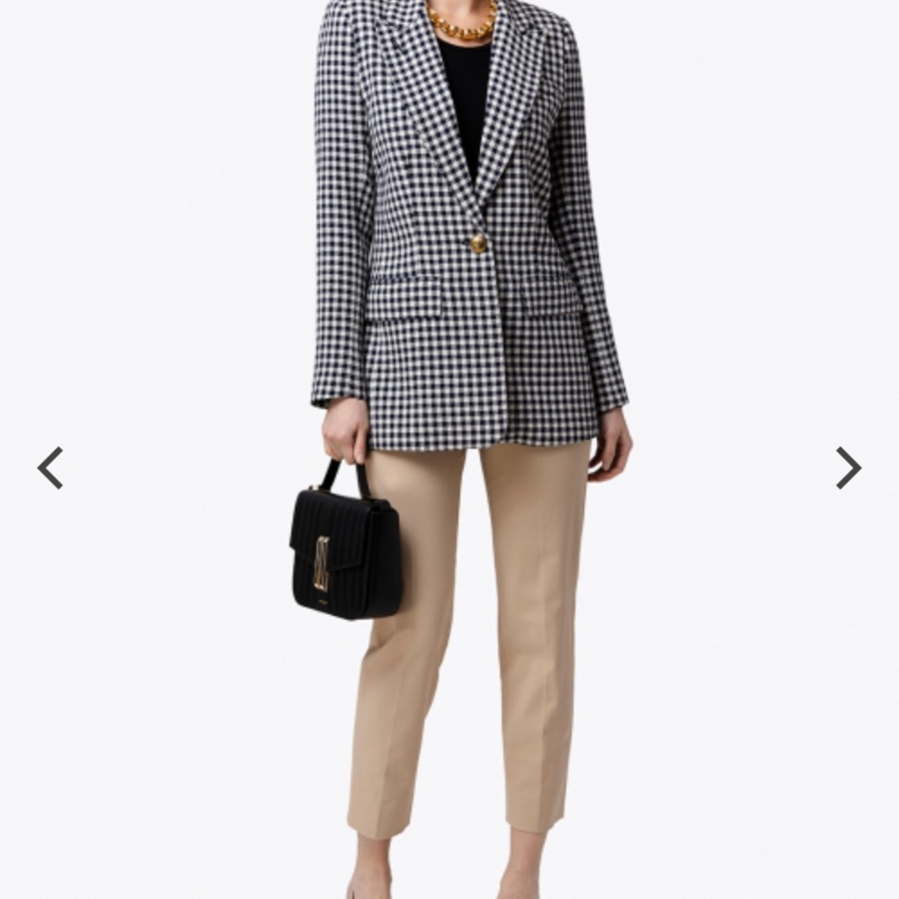 Smythe Blazer- navy & off white checked